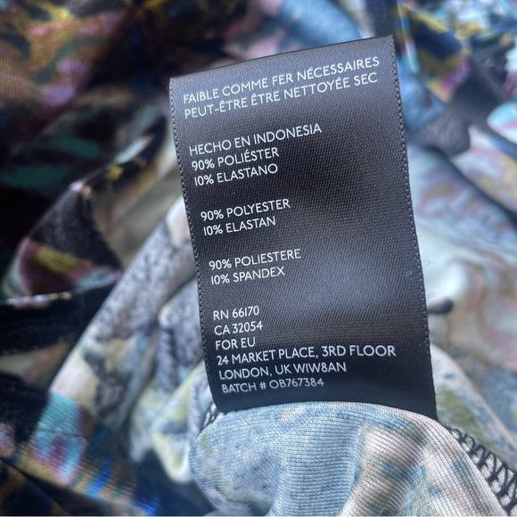 Urban Outfitters Romper Womens Small Velvet Patsy Smoke Black Blue Whimsy Goth - Picture 13 of 13